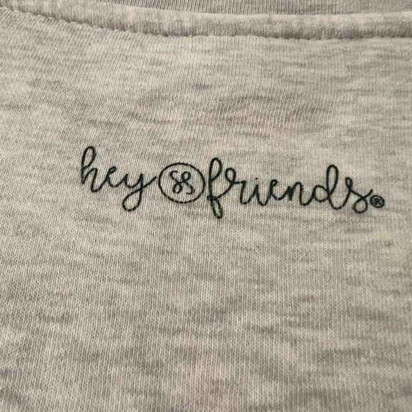 Gray Sweatshirt with Pink and Green Clovers. - Picture 9 of 11